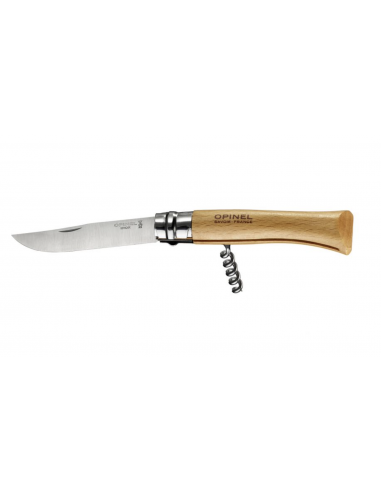 Couteau Opinel double usage tire bouchon n°10